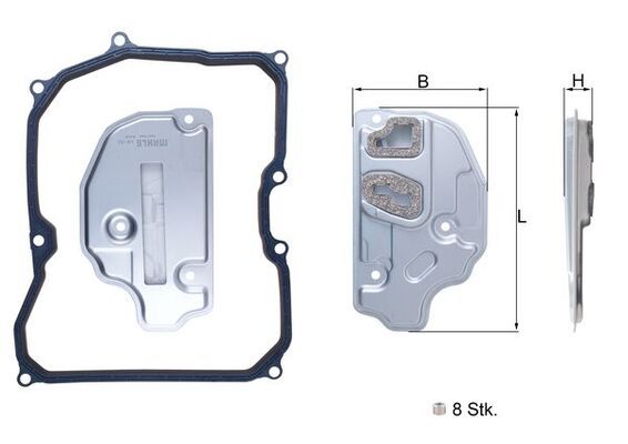 Hidraulinis filtras, automatinė transmisija MAHLE HX150KIT