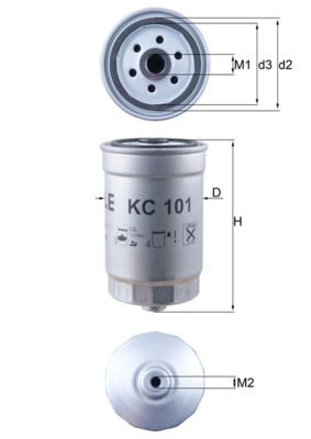 Фільтр палива MAHLE KC101