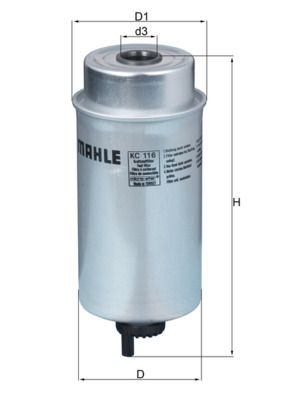 Fuel Filter MAHLE KC116