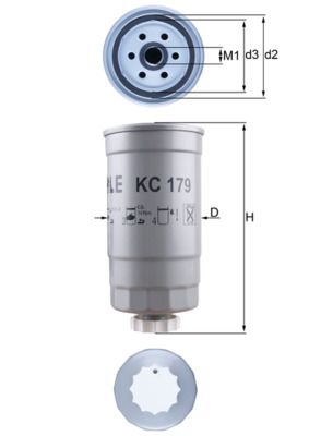 Fuel Filter MAHLE KC179