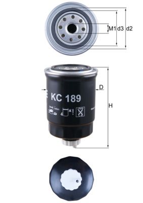 Fuel Filter MAHLE KC189