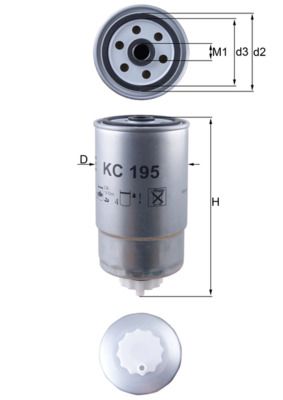 Kuro filtras MAHLE KC 195
