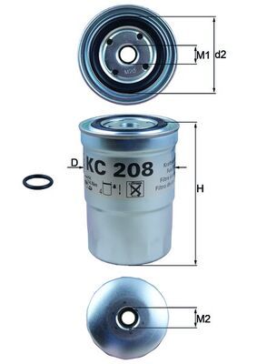 Fuel Filter MAHLE KC208