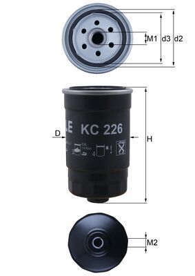Kuro filtras MAHLE KC226