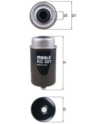 Kuro filtras MAHLE KC521