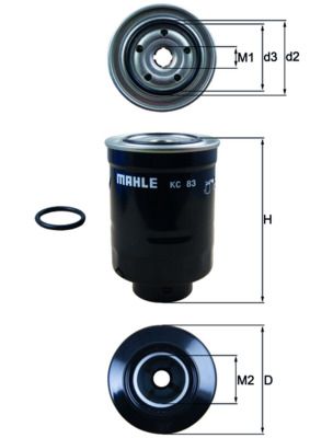 Kuro filtras MAHLE KC 83D