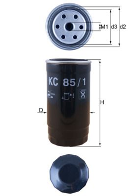 Kuro filtras MAHLE KC85/1