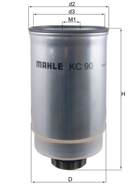 Fuel Filter MAHLE KC90