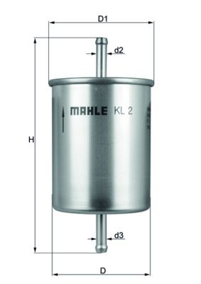 Fuel Filter MAHLE KL2