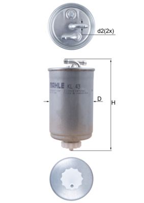 Fuel Filter MAHLE KL43