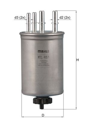 Kuro filtras MAHLE KL 451