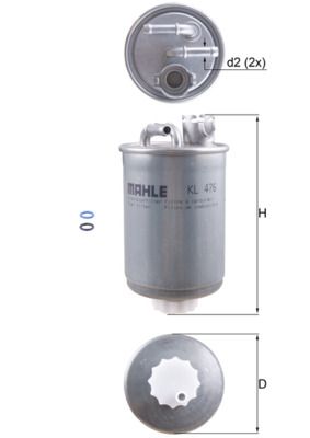 Fuel Filter MAHLE KL476D