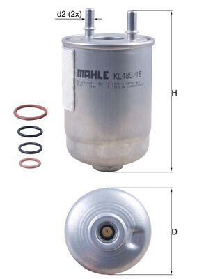 Fuel Filter MAHLE KL485/15D