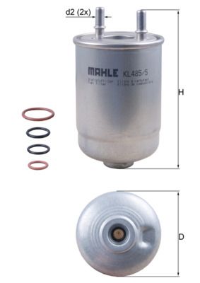 Fuel Filter MAHLE KL 485/5D