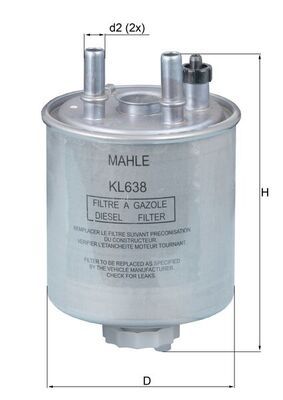 Fuel Filter MAHLE KL638