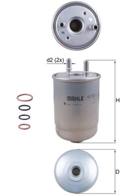Fuel Filter MAHLE KL752/2D