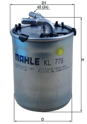Фільтр палива MAHLE KL778