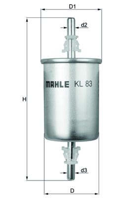 Фільтр палива MAHLE KL83