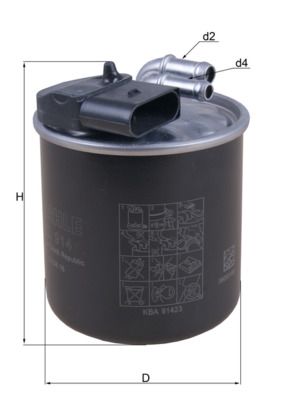 Kuro filtras MAHLE KL 914