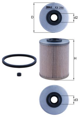 Fuel Filter MAHLE KX 206D