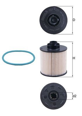 Kuro filtras MAHLE KX 420D
