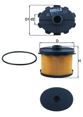 Fuel Filter MAHLE KX84D