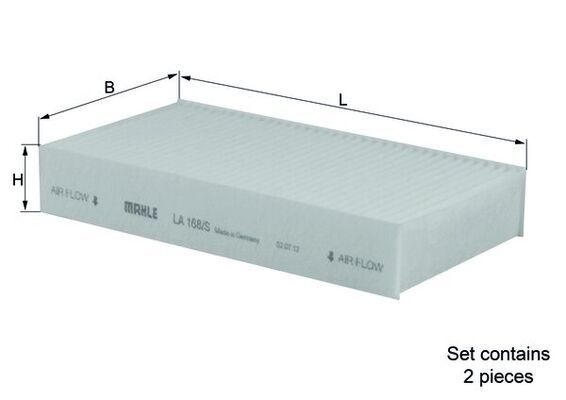 Filter, cabin air MAHLE LA168/S