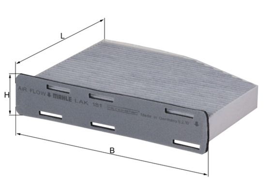 Filtras, salono oras MAHLE LAK 181