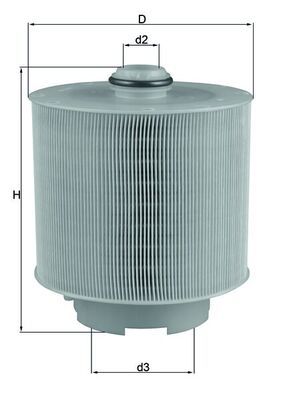 Air Filter MAHLE LX1006/2D