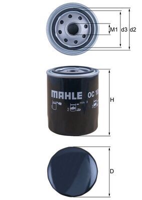 Оливний фільтр MAHLE OC 105