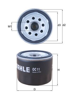 Oil Filter MAHLE OC11