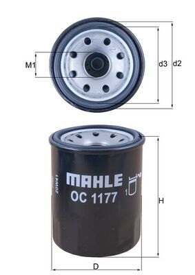 Oil Filter MAHLE OC 1177