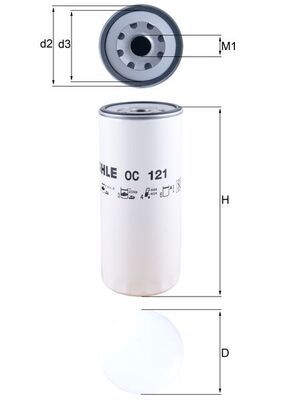 Oil Filter MAHLE OC121