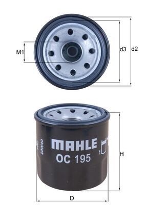 Оливний фільтр MAHLE OC195