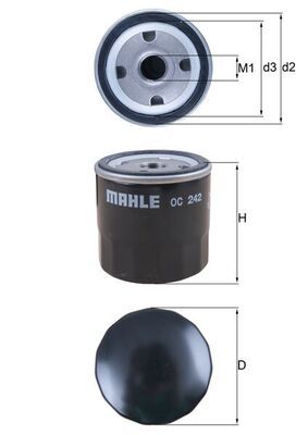 Оливний фільтр MAHLE OC242