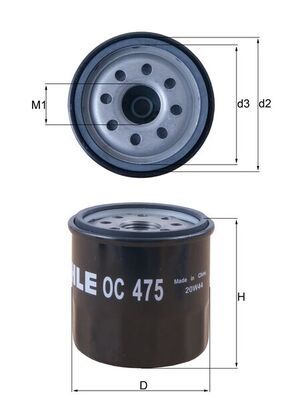 Oil Filter MAHLE OC 475