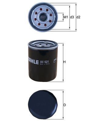 Oil Filter MAHLE OC 521