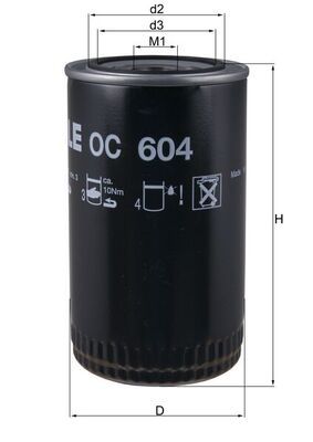 Oil Filter MAHLE OC604