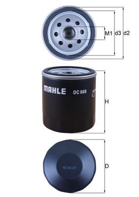 Oil Filter MAHLE OC 988