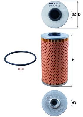 Oil Filter MAHLE OX103D