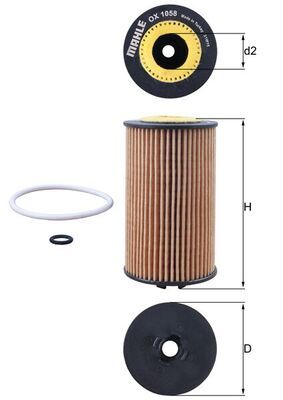 Oil Filter MAHLE OX1058D