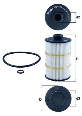 Oil Filter MAHLE OX1123D