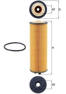 Oil Filter MAHLE OX1155D