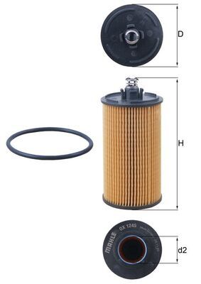 Oil Filter MAHLE OX1245D