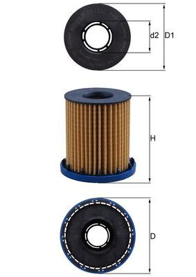Oil Filter MAHLE OX1350