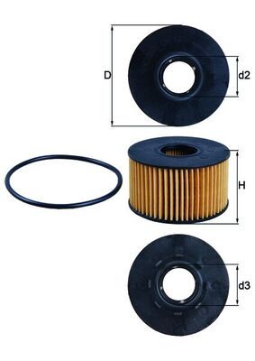 Oil Filter MAHLE OX191D