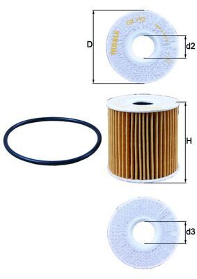 Oil Filter MAHLE OX192D