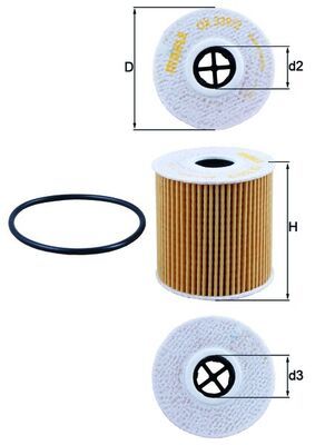 Oil Filter MAHLE OX 339/2D