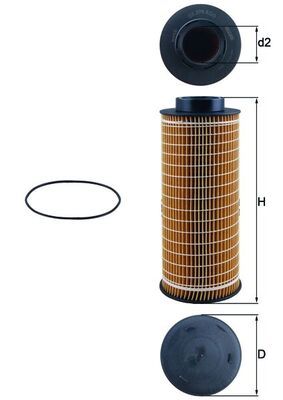 Alyvos filtras MAHLE OX376D