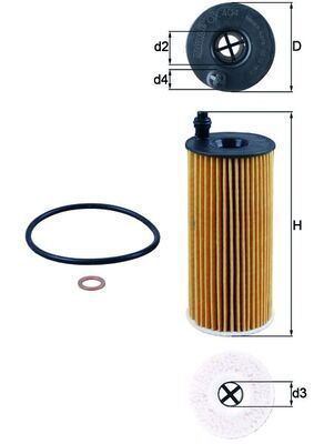 Oil Filter MAHLE OX404D